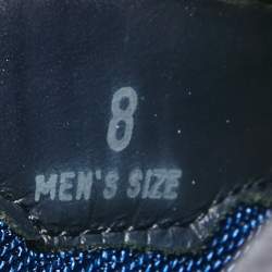 Tod's No Code Blue Leather and Mesh Low Top Sneakers 42
