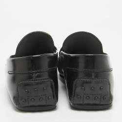 Tod's Black Leather Slip On Loafers Size 43