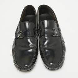 Tod's Black Leather Slip On Loafers Size 43