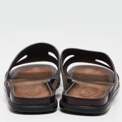 Tod's Brown Leather Slide Flats Size 41.5