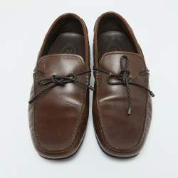 Tod's Brown Leather Loafers Size 41.5