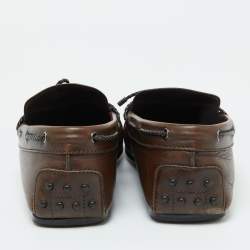Tod's Brown Leather Loafers Size 41.5