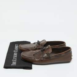 Tod's Brown Leather Loafers Size 41.5