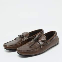 Tod's Brown Leather Loafers Size 41.5