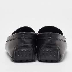Tod's Black Leather Loafers Size 41.5