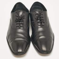 Tod's Black Leather Lace Up Oxfords Size 45