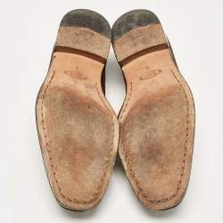 Pre Owned Tod's Brown Suede Penny Loafers Size 43