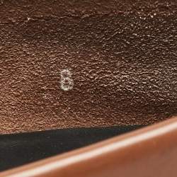 Pre Owned Tod's Brown Leather Gommino Loafers Size 42