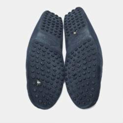 Tod's Navy Blue Nubuck Leather Gommini Loafers Size 41