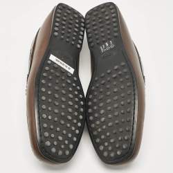 مملوكة مسبقًا Tod's Brown Leather Slip On Loafers Size 43