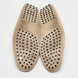 Tod's Grey Suede Gommino Penny Loafers Size 48