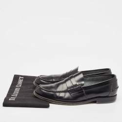Tod's Black Leather Penny Loafers Size 41
