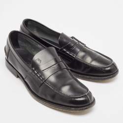 Tod's Black Leather Penny Loafers Size 41