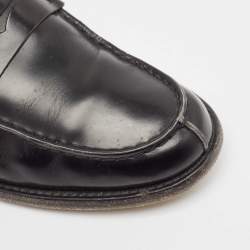 Tod's Black Leather Penny Loafers Size 41