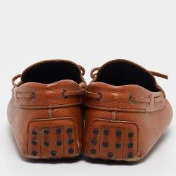 Tod's Brown Leather Driver Loafers Size 42