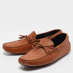 Tod's Brown Leather Driver Loafers Size 42