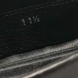 Pre Owned Tod's Black Leather Driver Loafers Size 46.5