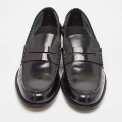 مملوكة مسبقًا Tod's Black Patent Leather Penny Loafers Size 44