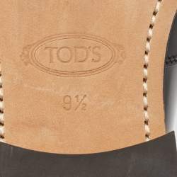 مملوكة مسبقًا Tod's Black Patent Leather Penny Loafers Size 44