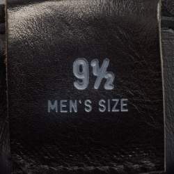 مملوكة مسبقًا Tod's Black Leather Lace Up Sneakers Size 44