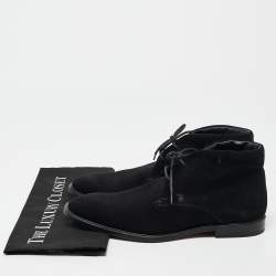 Tod's Black Suede Desert Boots Size 40