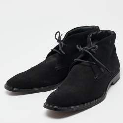 Tod's Black Suede Desert Boots Size 40