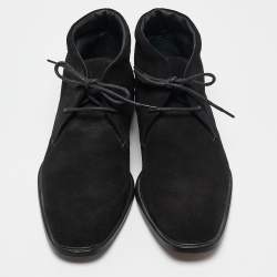 Tod's Black Suede Desert Boots Size 40