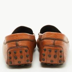 Tod's Tan Leather Slip On Loafers Size 42