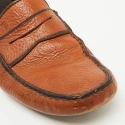 Tod's Tan Leather Slip On Loafers Size 42