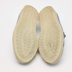 مملوكة مسبقًا Tod's Blue Leather Slip On Loafers Size 42.5