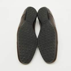 Tod's Brown Leather Lace Up Derby Size 44