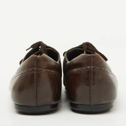 Tod's Brown Leather Lace Up Derby Size 44
