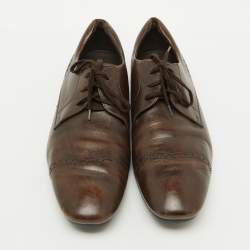 Tod's Brown Leather Lace Up Derby Size 44