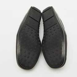 Tod's Black Leather Slip On Loafers Size 44