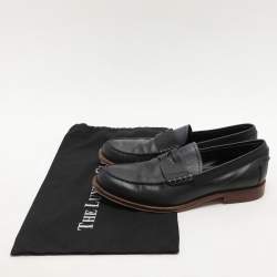 Tod's Dark Blue Leather Slip On Loafers Size 41