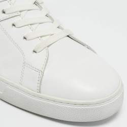 Tod's White Leather Low Top Lace Up Sneakers Size 45.5