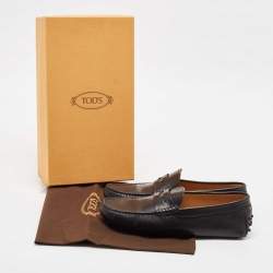 Tod's Black Leather Slip On Loafers Size 40