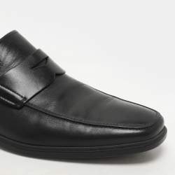 Tod's Black Leather Penny Loafers Size 45.5