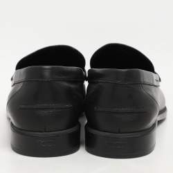 Tod's Black Leather Penny Loafers Size 45.5