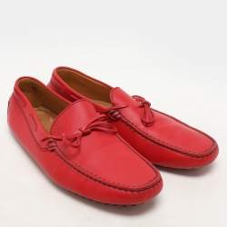 Tod's for Ferrari Leather City Gommino Loafers Size 45.5