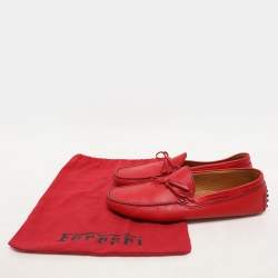 Tod's for Ferrari Leather City Gommino Loafers Size 45.5