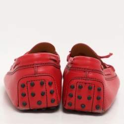 Tod's for Ferrari Leather City Gommino Loafers Size 45.5