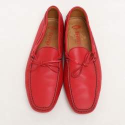 Tod's for Ferrari Leather City Gommino Loafers Size 45.5
