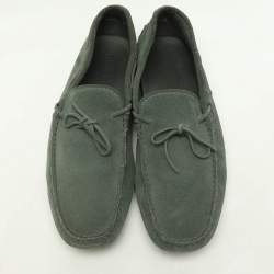 Tod's Green Suede Loafers Size 45