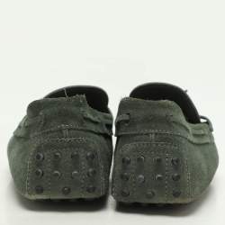 Tod's Green Suede Loafers Size 45