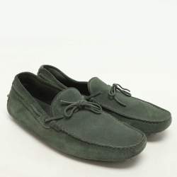 Tod's Green Suede Loafers Size 45