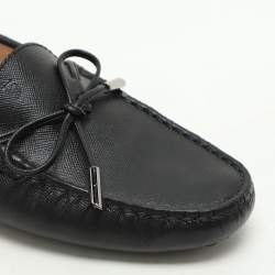 Tod's Black Leather Bow Loafers Size 37