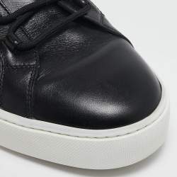 Tod's Black Leather Low Top Sneakers Size 44