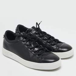 Tod's Black Leather Low Top Sneakers Size 44