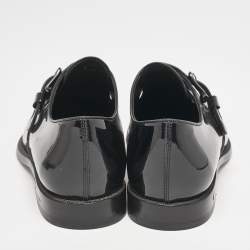 Tod's Black Patent Leather Single Flap Monk Strap Size 42